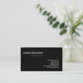 Attractive Charming Black & White-Visitekaartje Visitekaartje (Staand voorkant)