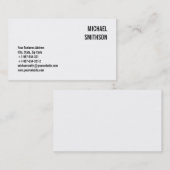 Attractive Charming Black & White-Visitekaartje Visitekaartje (Voorkant / Achterkant)