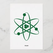 Attractive Forces in Green Folie Invitation Folie Uitnodiging (Achterkant)