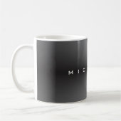 Attractive Metallic Grey Stylish Modern Minimalist Koffiemok (Links)