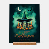 Attractive & Mystical Halloween Witch Conjures Acryl Bord (Voorkant)