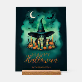 Attractive & Mystical Halloween Witch Conjures  Acryl Bord