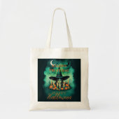 Attractive & Mystical Halloween Witch Conjures Enc Tote Bag (Voorkant)