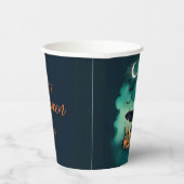 Attractive & Mystical Halloween Witch Conjures Papieren Bekers (Rechts)