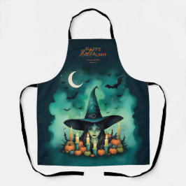 Attractive & Mystical Halloween Witch Conjures Schort