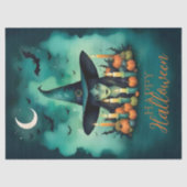 Attractive & Mystical Halloween Witch Conjures Tissuepapier (Voorkant)
