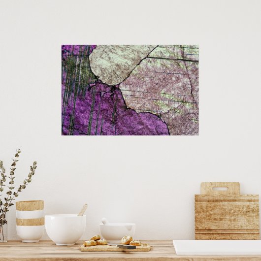 Attractive Pink marble texture Poster (Keuken)