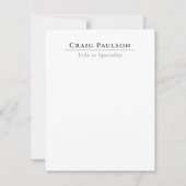 Attractive Professional Plain Minimalist Card (Voorkant)