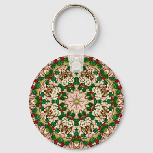 ATTRACTIVE ~ Red Green Shades ~ Key Ring Sleutelhanger (Voorkant)