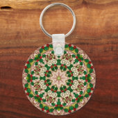 ATTRACTIVE ~ Red Green Shades ~ Key Ring Sleutelhanger (Voorkant)