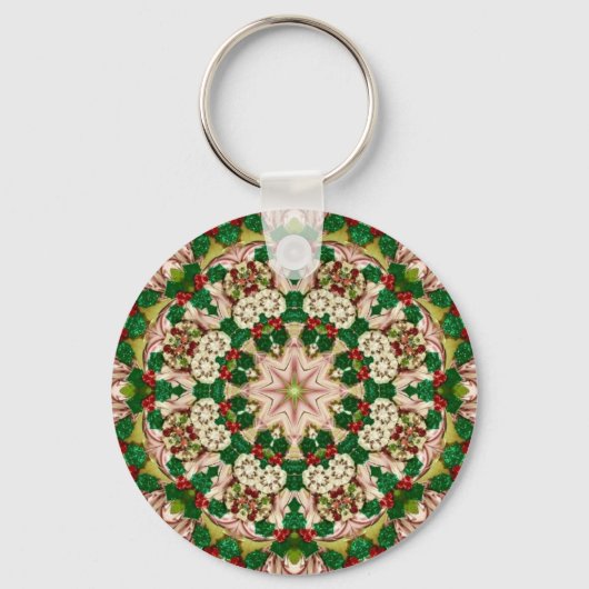ATTRACTIVE ~ Red Green Shades ~ Key Ring Sleutelhanger (Achterkant)
