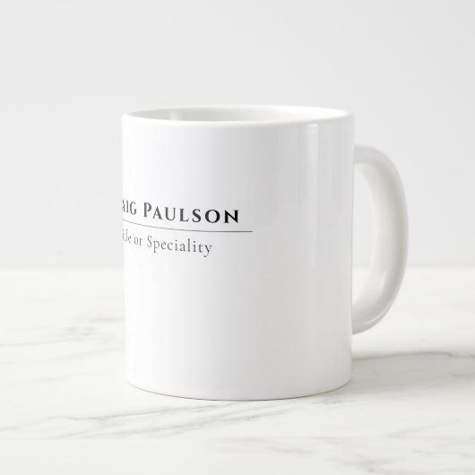 Attractive Simple Professional Plain Minimalist Grote Koffiekop (Voorkant rechts)