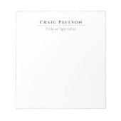 Attractive Simple Professional Plain Minimalist Notitieblok (Voorkant)