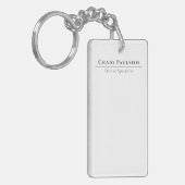 Attractive Simple Professional Plain Minimalist Sleutelhanger (Voorkant Links)