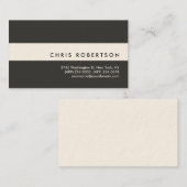 Attractive White Dark Grey Modern Visitekaartje (Voorkant / Achterkant)