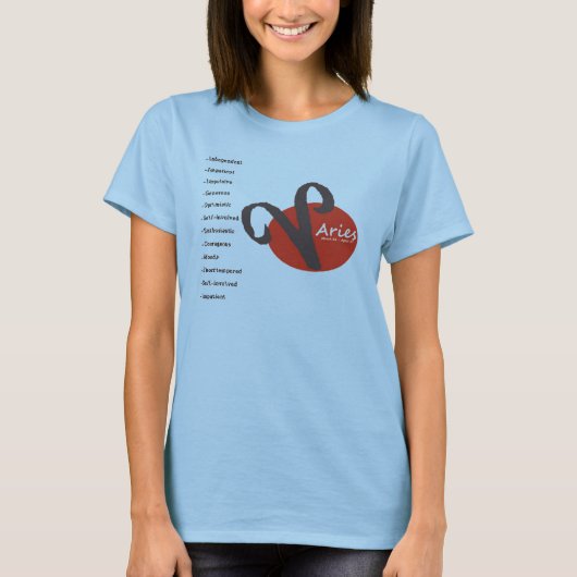 Attributen van een Aries T-shirt (Voorkant)