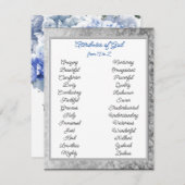 Attributen van God van A tot Z Informatiekaartje (Voorkant / Achterkant)