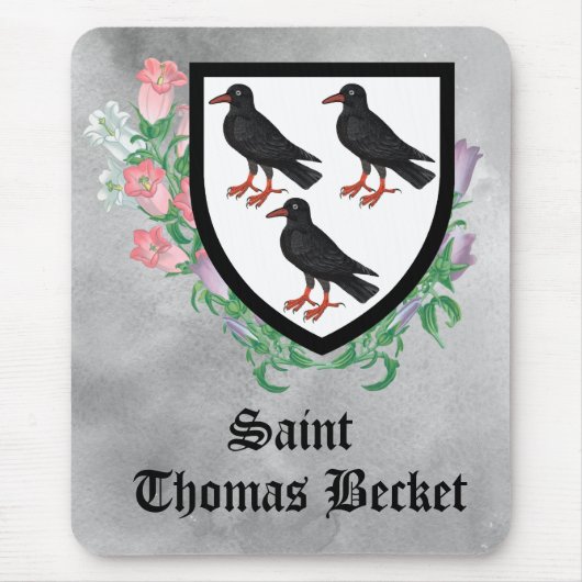 Attributen van St. Thomas Becket Muismat (Voorkant)
