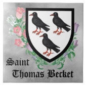 Attributen van St. Thomas Becket Tegeltje (Voorkant)