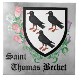 Attributen van St. Thomas Becket Tegeltje