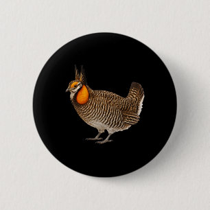 Attwaters Prairie Kippen Vogel Natuur Natuur  Ronde Button 5,7 Cm