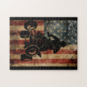 ATV 4 Wheeler American Flag USA Legpuzzel (Horizontaal)