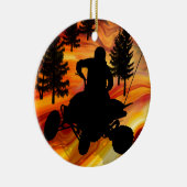 ATV aan de kant van de hel Keramisch Ornament (Rechts)