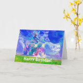 ATV All Terrain Vehicle Leuke Verjaardag Kaart (Gele Bloem)