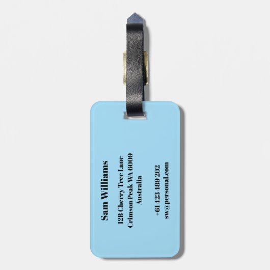 ATV BAGAGELABEL (Achterkant verticaal)