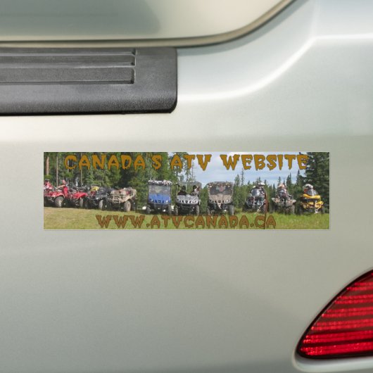 ATV Canada Bumpersticker Black Outline (Op auto)