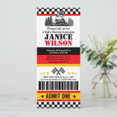 ATV Dirt Quad Bike Baby shower Kaart (Staand voorkant)