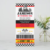 ATV Dirt Quad BikeTicket Pass Birthday Party Kaart (Staand voorkant)