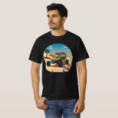 ATV Dune Buggy die woestijn oversteekt T-shirt (Voorkant volledig)