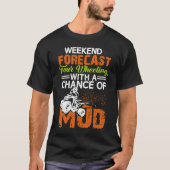 ATV Four Wheeling Rider for Off Roading and Muddi T-shirt (Voorkant)