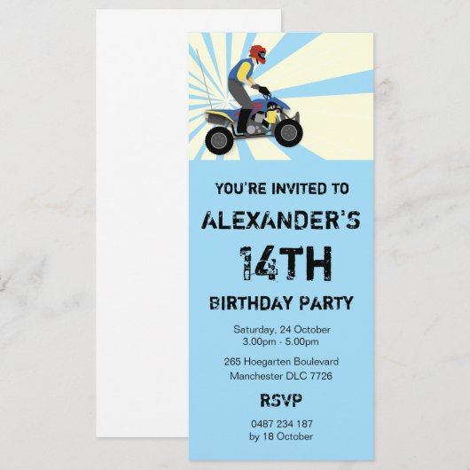 ATV KAART (Voorkant / Achterkant)