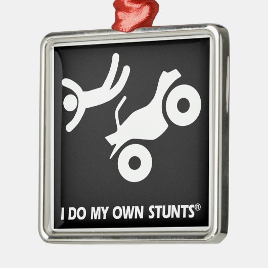 ATV Mijn eigen stunts Metalen Ornament (Links)