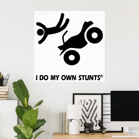 ATV Mijn eigen stunts Poster (Thuiskantoor)