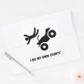 ATV Mijn eigen stunts Vierkante Sticker (Envelop)