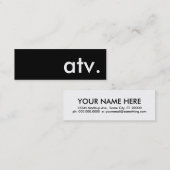 atv. mini visitekaartje (Voorkant / Achterkant)