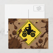 ATV Mudding Sign Thunder_Cove Briefkaart (Voorkant / Achterkant)