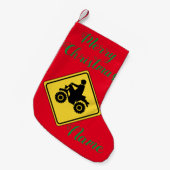 ATV Mudding Sign Thunder_Cove Kleine Kerstsok (Voorkant (Hangend))