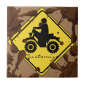 ATV Mudding Sign Thunder_Cove Tegeltje (Voorkant)