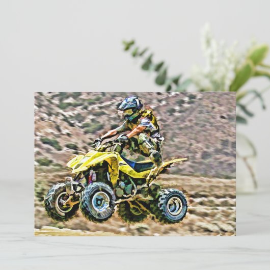 ATV Off Road Running Kaart (Staand voorkant)