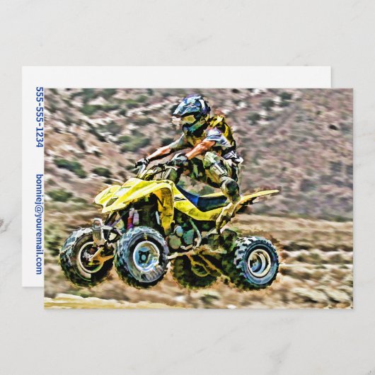 ATV Off Road Running Kaart (Voorkant / Achterkant)