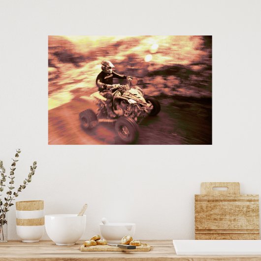 ATV offroad-races Poster (Keuken)