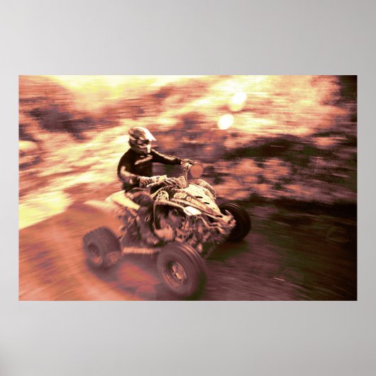 ATV offroad-races Poster (Voorkant)