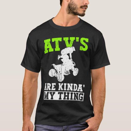 ATV Quad And Quad Rider T-shirt (Voorkant)