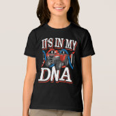 ATV Quad Bike zit in mijn DNA Racer Tri-Blend Shirt (Voorkant)