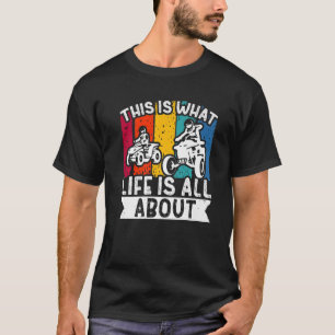 ATV Quad Biker Vierwieler Vintage Dit Is Wat L T-shirt
