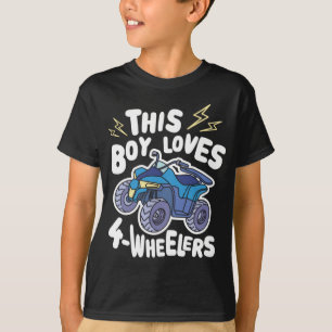 ATV Quad Biking Graphic - deze jongen houdt van 4 T-shirt